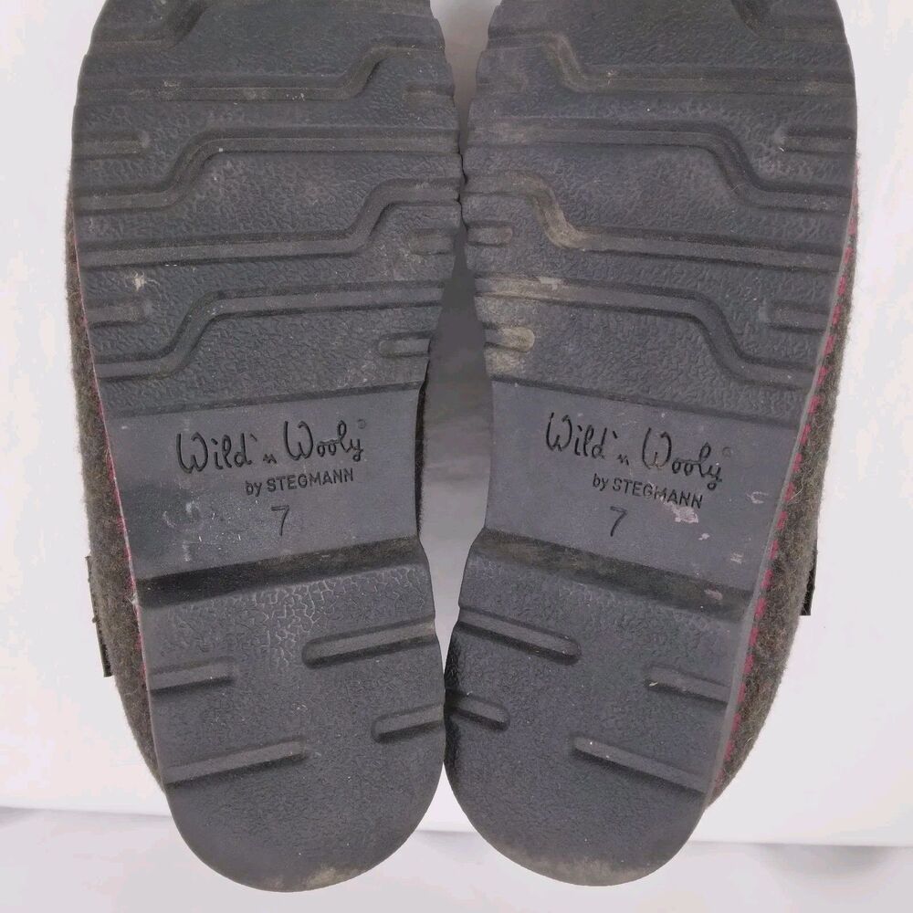 Wild n Wooly by Stegmann Shoes Gray Pure New Wool Germany Women's Size US 7 - Picture 15 of 15